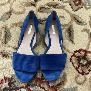 Louise et Cie Blue Suede D'Orsay Flats